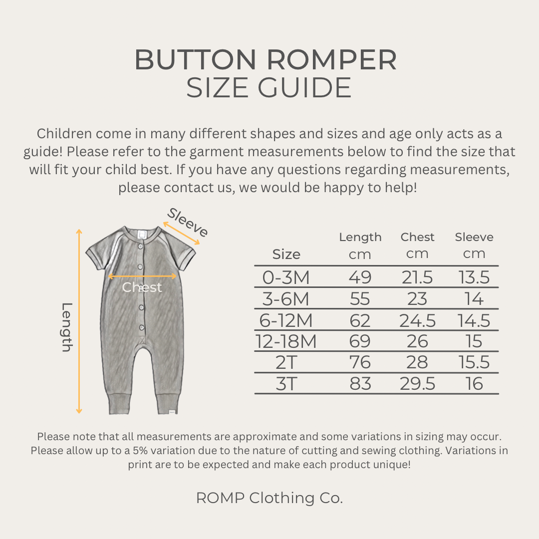 Button Romper 2-Pack - Blossom/Mist