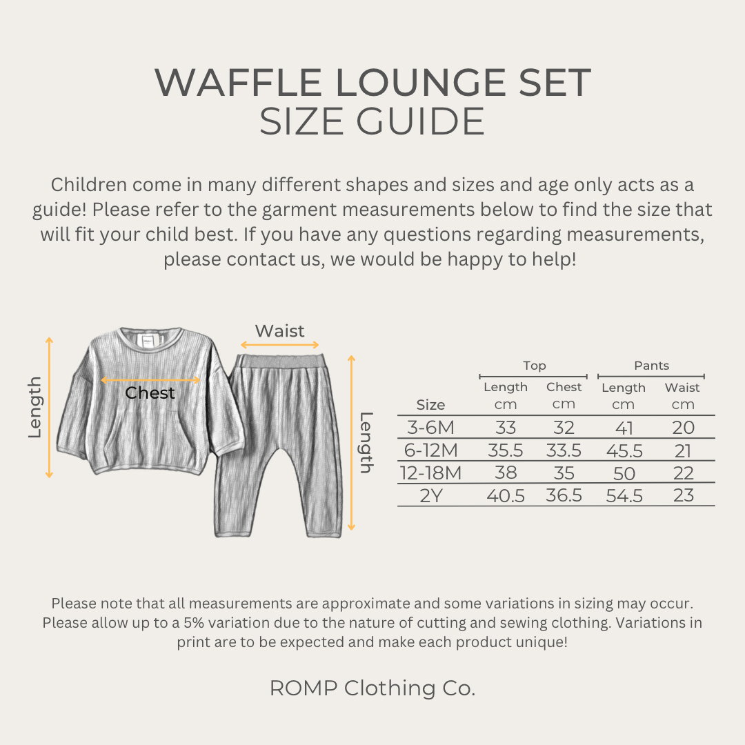 Waffle Lounge Set Bundle - 2-Pack