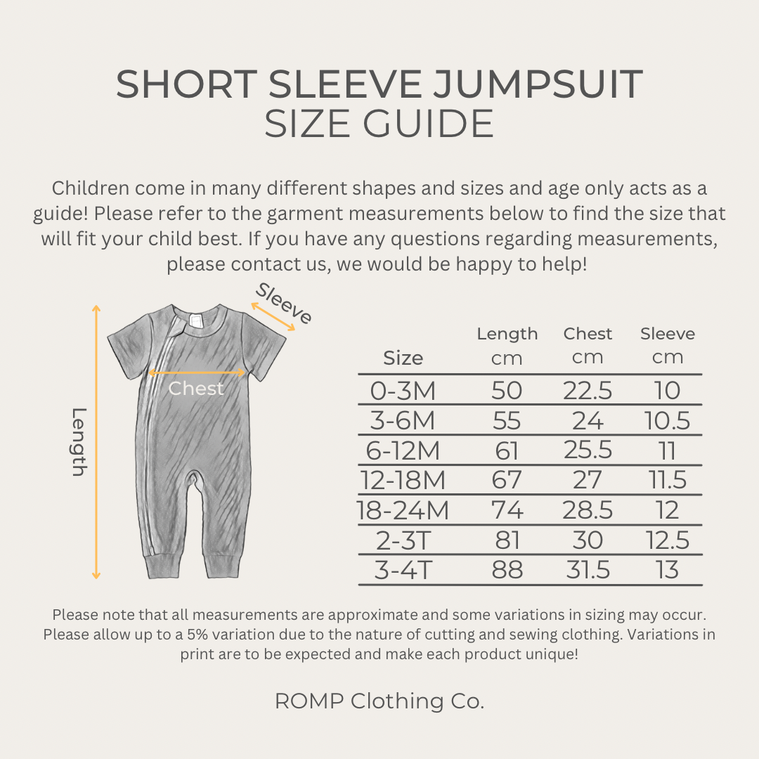 Jumpsuit - Short Sleeve - Cove